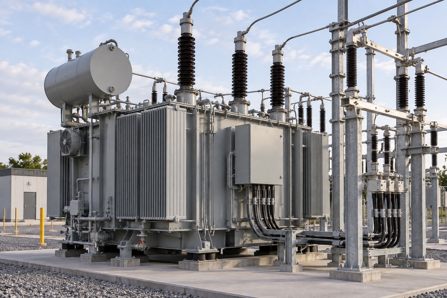 Electrical transformer concept visualization